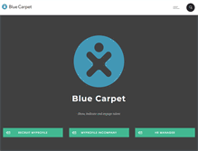 Tablet Screenshot of bluecarpet.nl